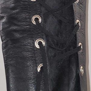 Sinergy Men's black leather pants